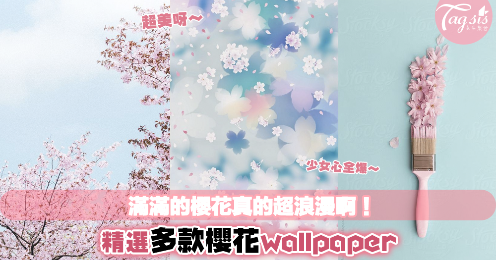 3，4月就是滿滿的櫻花世界！小編挑選多款櫻花wallpaper，快換上一起感受櫻花氣氛～
