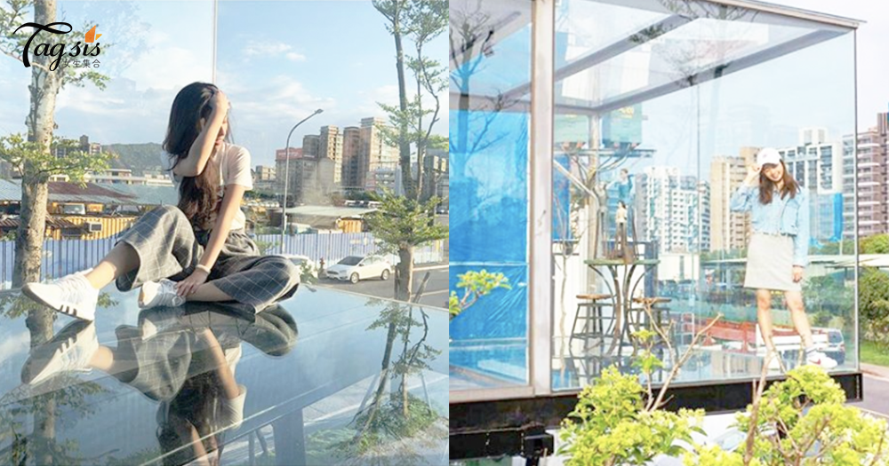 台北內湖「超人氣藍色貨櫃屋咖啡廳」，落地大玻璃超好拍～吃吃喝喝什麼都有！