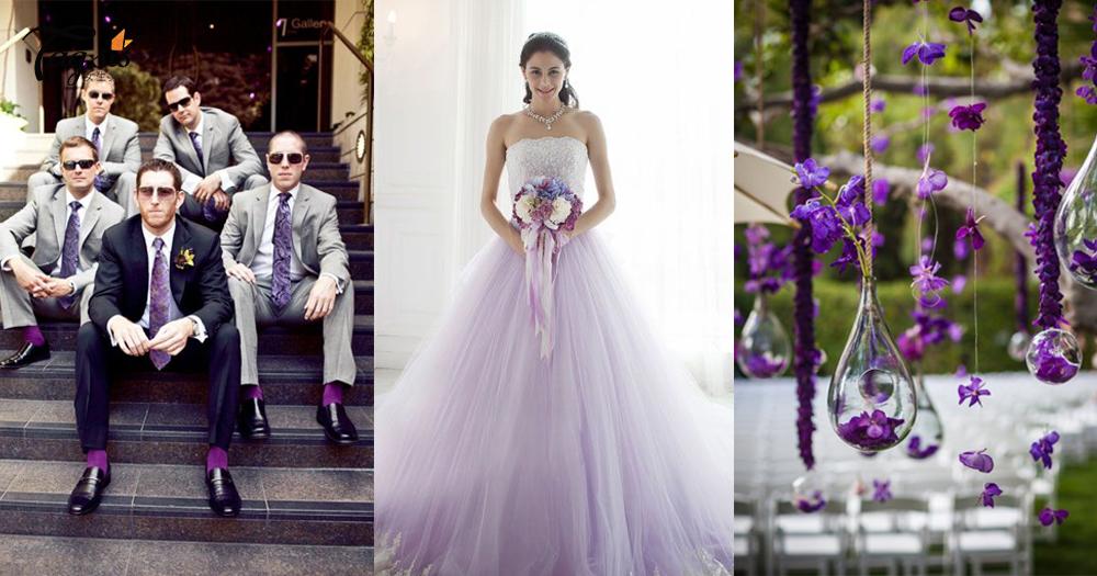 美翻了！「薰衣草紫色」婚禮靈感，大放送~浪漫色調營造唯美婚禮！