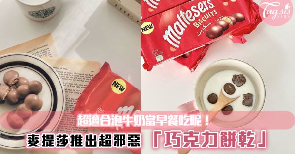 韓國熱賣中！麥提莎推出超邪惡「巧克力餅乾」超適合泡牛奶當早餐吃呢！